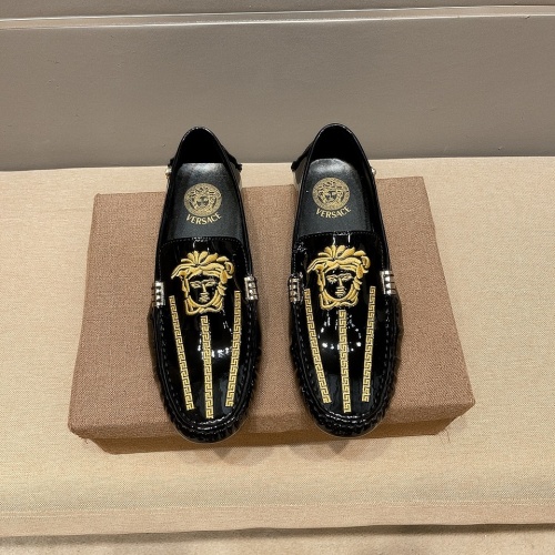 Replica Versace Leather Shoes For Men #963490 $68.00 USD for Wholesale