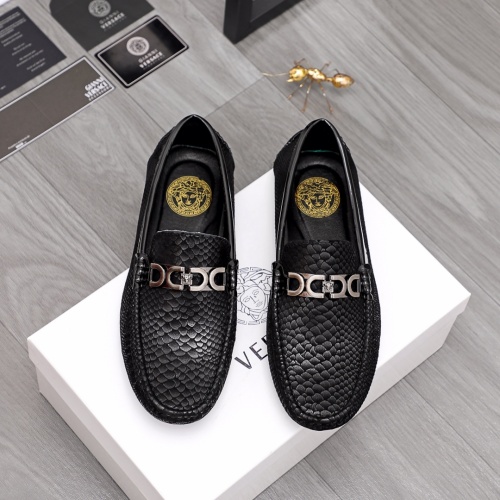 Replica Versace Leather Shoes For Men #963491 $68.00 USD for Wholesale