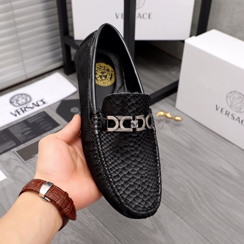 Replica Versace Leather Shoes For Men #963491 $68.00 USD for Wholesale