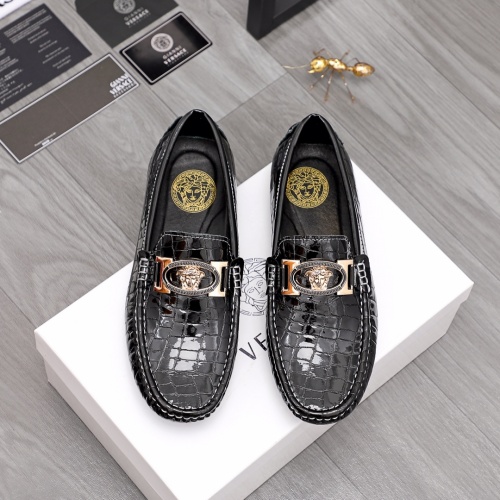 Replica Versace Leather Shoes For Men #963492 $68.00 USD for Wholesale