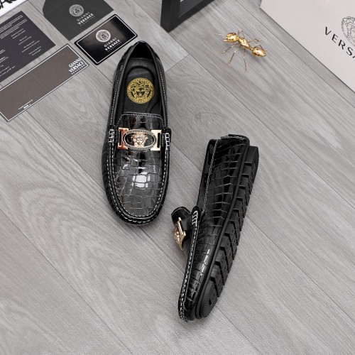 Replica Versace Leather Shoes For Men #963492 $68.00 USD for Wholesale