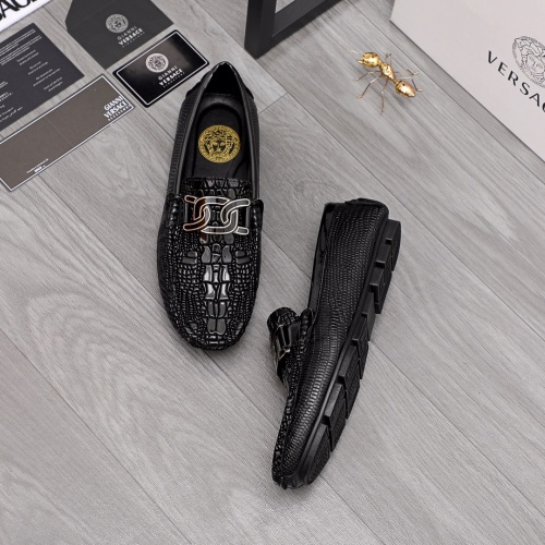 Replica Versace Leather Shoes For Men #963493 $68.00 USD for Wholesale