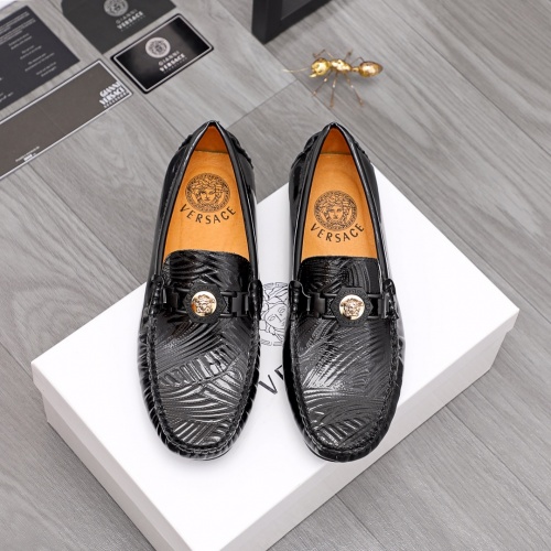Replica Versace Leather Shoes For Men #963494 $68.00 USD for Wholesale