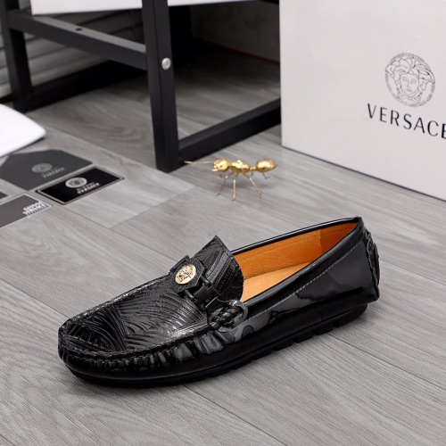 Replica Versace Leather Shoes For Men #963494 $68.00 USD for Wholesale