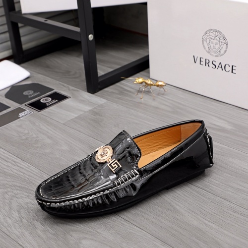 Replica Versace Leather Shoes For Men #963496 $68.00 USD for Wholesale