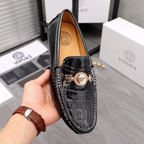 Replica Versace Leather Shoes For Men #963496 $68.00 USD for Wholesale