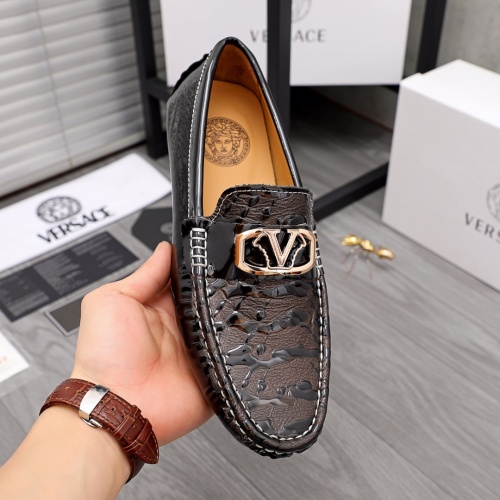 Replica Versace Leather Shoes For Men #963497 $68.00 USD for Wholesale