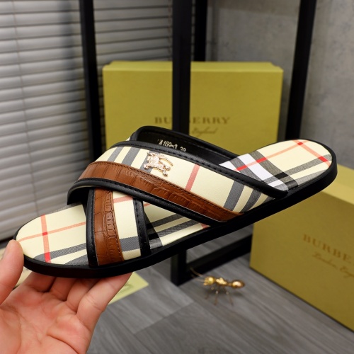 Replica Burberry Slippers For Men #963643 $42.00 USD for Wholesale