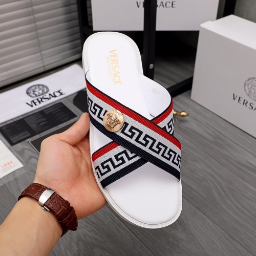 Replica Versace Slippers For Men #963657 $42.00 USD for Wholesale