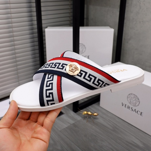 Replica Versace Slippers For Men #963657 $42.00 USD for Wholesale