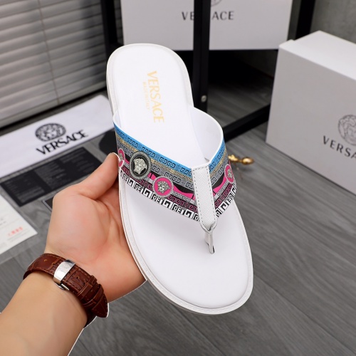 Replica Versace Slippers For Men #963658 $42.00 USD for Wholesale