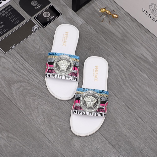 Replica Versace Slippers For Men #963660 $42.00 USD for Wholesale