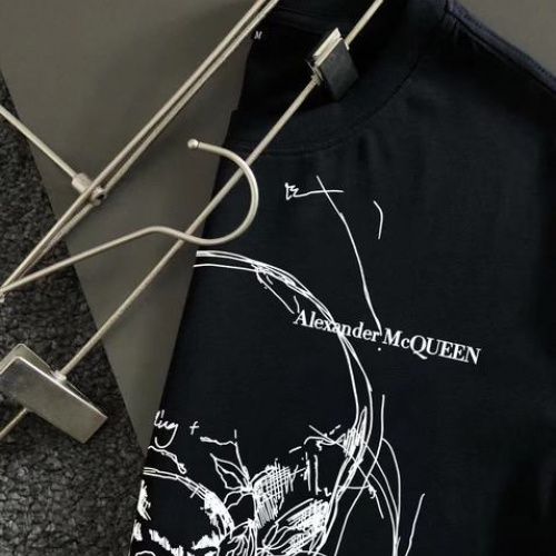 Replica Alexander McQueen T-shirts Short Sleeved For Men #963750 $29.00 USD for Wholesale