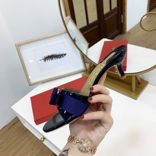 Replica Salvatore Ferragamo Slippers For Women #964063 $82.00 USD for Wholesale