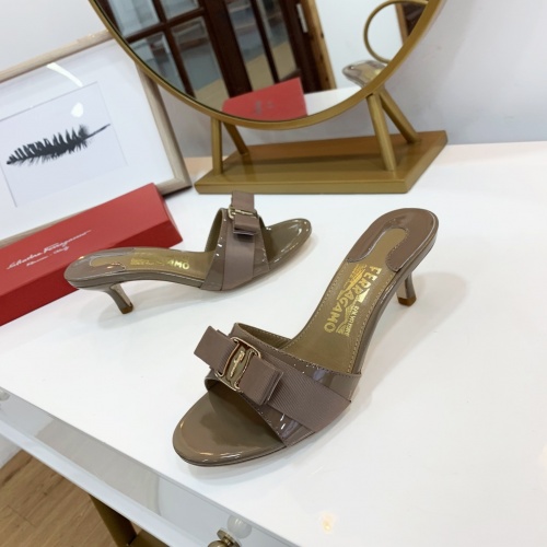 Replica Salvatore Ferragamo Slippers For Women #964065 $82.00 USD for Wholesale