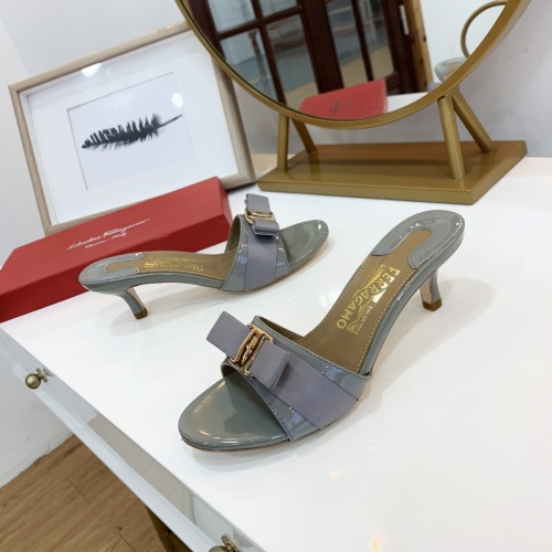 Replica Salvatore Ferragamo Slippers For Women #964068 $82.00 USD for Wholesale