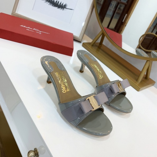 Replica Salvatore Ferragamo Slippers For Women #964068 $82.00 USD for Wholesale