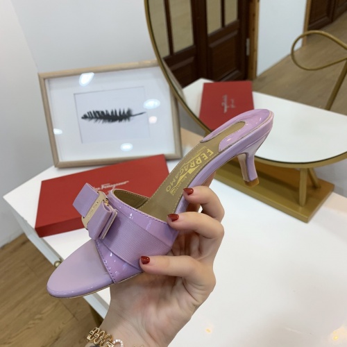 Replica Salvatore Ferragamo Slippers For Women #964069 $82.00 USD for Wholesale