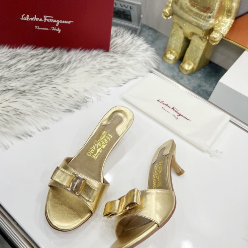 Replica Salvatore Ferragamo Slippers For Women #964072 $82.00 USD for Wholesale