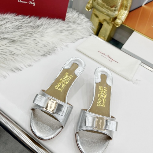 Replica Salvatore Ferragamo Slippers For Women #964073 $82.00 USD for Wholesale