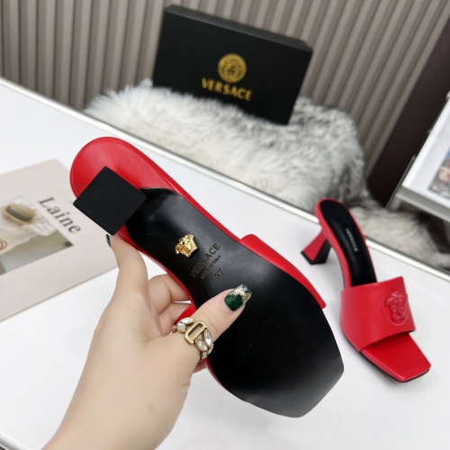 Replica Versace Slippers For Women #964074 $80.00 USD for Wholesale