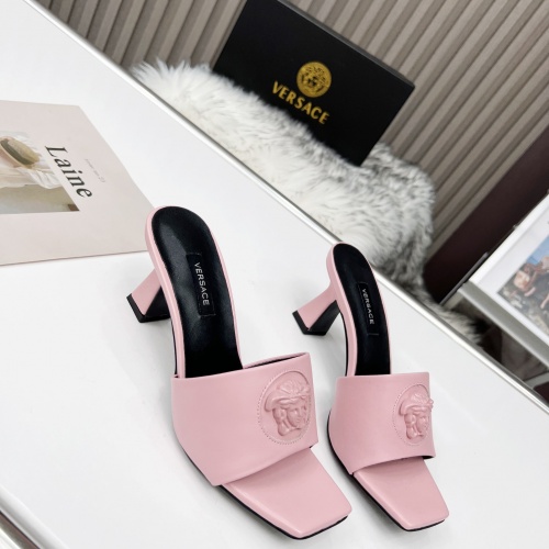 Replica Versace Slippers For Women #964076 $80.00 USD for Wholesale