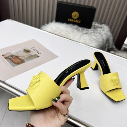 Replica Versace Slippers For Women #964078 $80.00 USD for Wholesale