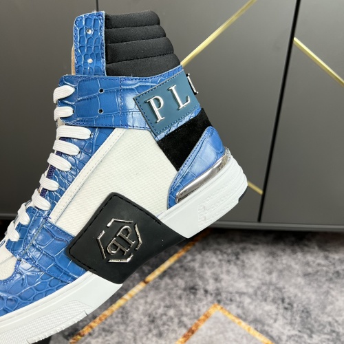 Replica Philipp Plein PP High Tops Shoes For Men #964190 $112.00 USD for Wholesale