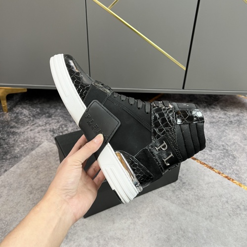Replica Philipp Plein PP High Tops Shoes For Men #964192 $112.00 USD for Wholesale