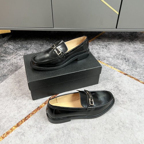Replica Prada Leather Shoes For Men #964194 $125.00 USD for Wholesale