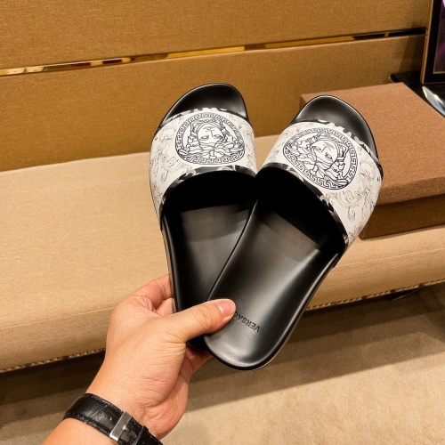Replica Versace Slippers For Men #964209 $48.00 USD for Wholesale