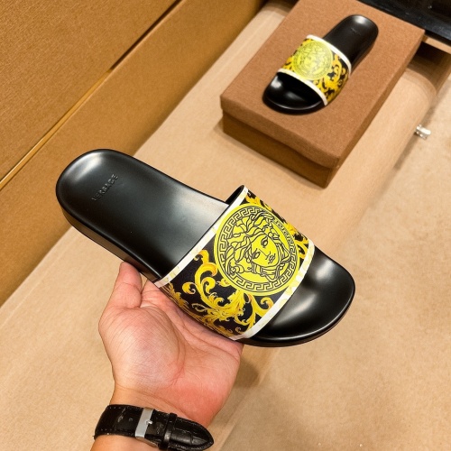 Replica Versace Slippers For Men #964210 $48.00 USD for Wholesale