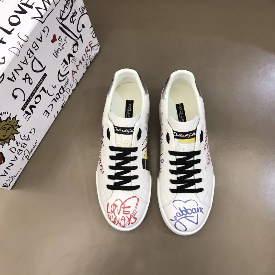 d&g white shoes