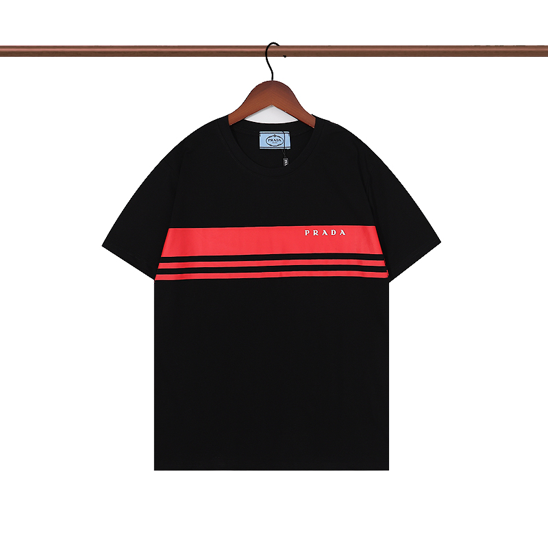 prada red stripe t shirt