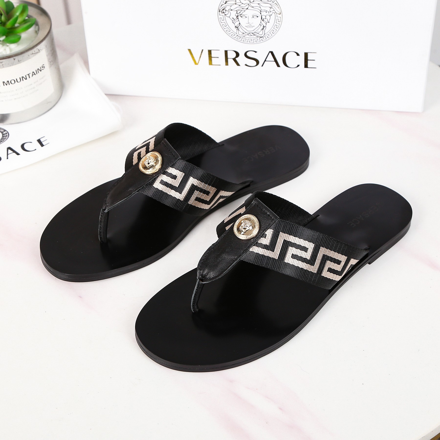 fake versace slippers