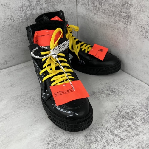 Replica Off-White High Tops Shoes For Men #964764 $118.00 USD for Wholesale