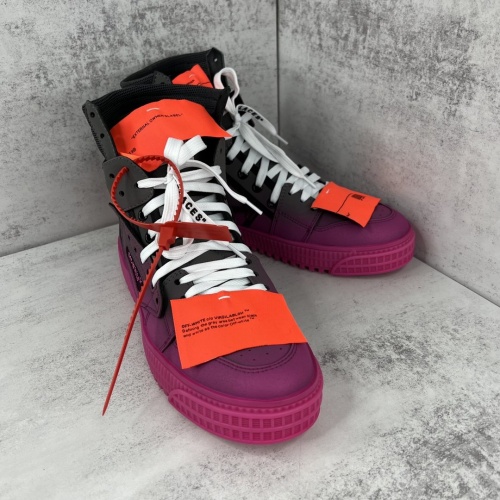Replica Off-White High Tops Shoes For Women #964774 $118.00 USD for Wholesale