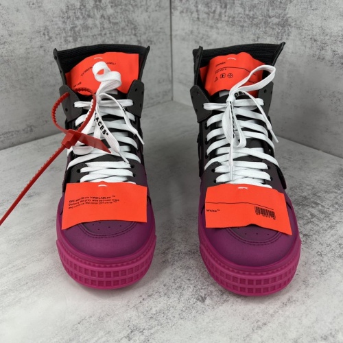 Replica Off-White High Tops Shoes For Women #964774 $118.00 USD for Wholesale