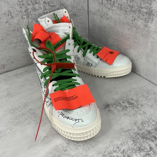 Replica Off-White High Tops Shoes For Women #964775 $118.00 USD for Wholesale