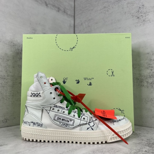 Replica Off-White High Tops Shoes For Men #964776 $118.00 USD for Wholesale