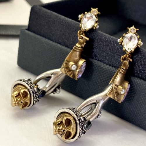 Replica Alexander McQueen Earrings For Women #965245 $36.00 USD for Wholesale