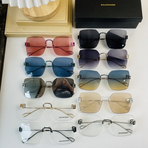 Replica Balenciaga AAA Quality Sunglasses #965608 $60.00 USD for Wholesale