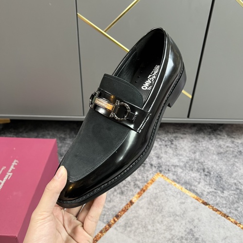 Salvatore Ferragamo Leather Shoes For Men #965638 $88.00 USD, Wholesale Replica Salvatore Ferragamo Leather Shoes