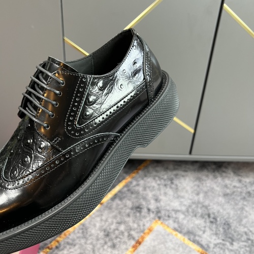 Replica Salvatore Ferragamo Leather Shoes For Men #965646 $122.00 USD for Wholesale