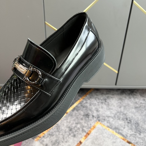 Replica Salvatore Ferragamo Leather Shoes For Men #965647 $122.00 USD for Wholesale