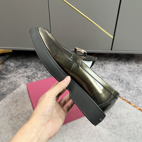Replica Salvatore Ferragamo Leather Shoes For Men #965650 $122.00 USD for Wholesale