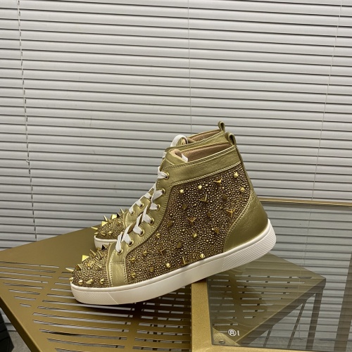 Replica Christian Louboutin High Tops Shoes For Men #965836 $98.00 USD for Wholesale