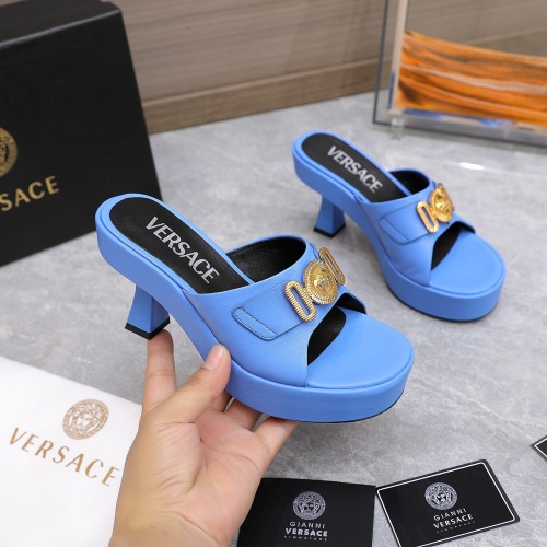 Replica Versace Slippers For Women #966032 $118.00 USD for Wholesale