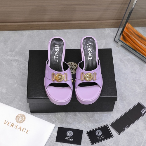 Replica Versace Slippers For Women #966034 $118.00 USD for Wholesale