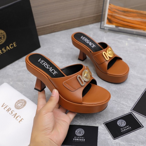 Replica Versace Slippers For Women #966036 $118.00 USD for Wholesale